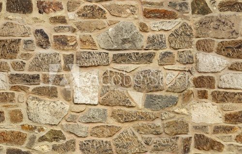 Fototapeta Bezszwowy ashlar stary kamienny ścienny tekstury tło