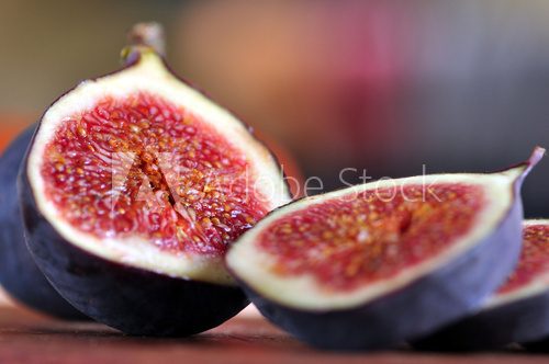 Fototapeta Ciemnogranatowe owoce figi
