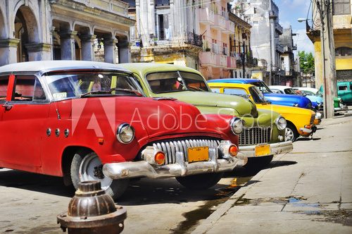Fototapeta Kolorowe samochody Havana