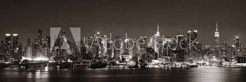 Fototapeta Manhattan o zmroku...