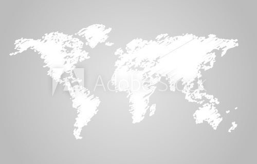 Fototapeta Mapa świata wektor styl kulas