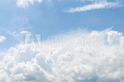 Fototapeta Niebieskie niebo i biel chmura