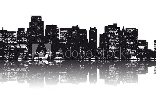 Fototapeta Nowy Jork Skyline abstrakt