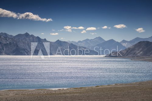Fototapeta Pangong jezioro Leh Ladakh, Indie.