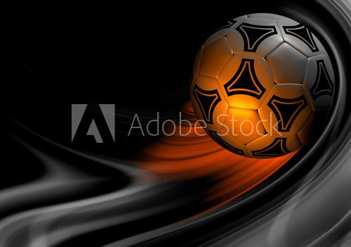 Fototapeta piękny kolor tła z piłki nożnej. 3D render