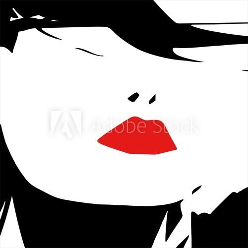 Fototapeta seksowne kobiety usta