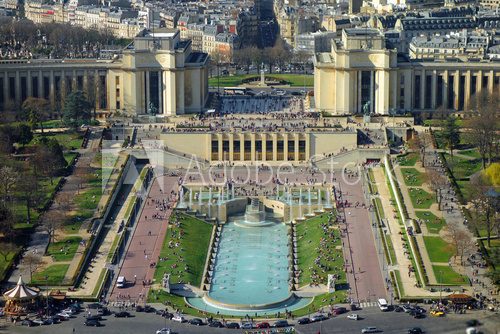 Fototapeta Widok z lotu ptaka Paryża