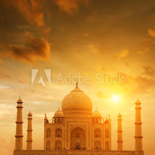 Fototapeta Zachód słońca nad Taj Mahal
