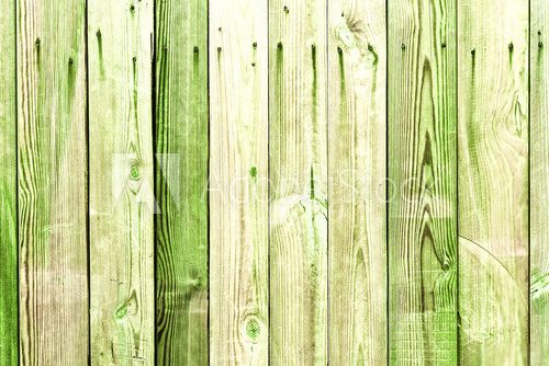 Fototapeta Zielona drewniana tekstura z naturalnymi wzorami