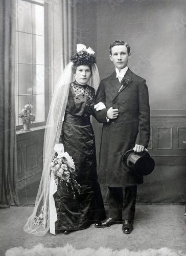 Obraz Brautpaar 1912 - para ślubna 1912