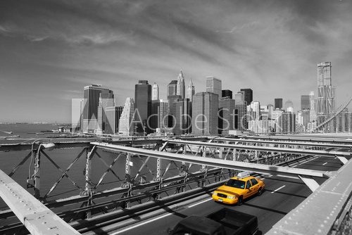 Obraz Podróż taksówką po wielkim mieście