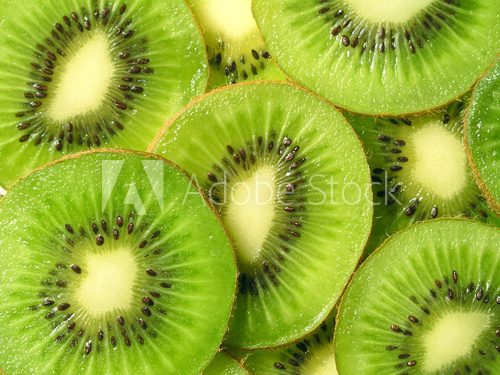 Obraz Zielone plasterki soczystego owocu