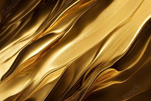 Obraz Złota tekstura tło, abstrakcyjne tło płynnego złota