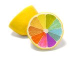 Fototapeta Cytrusowa tęcza kolorów