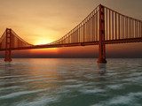 Fototapeta Ilustracja Golden Gate Bridge