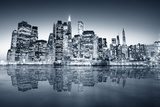 Fototapeta Panorama - światła na Manhattanie