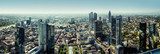 Fototapeta Panoramiczny widok Frankfurt - Am - główny miasto, Niemcy