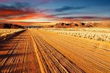 Fototapeta Pustynia Kalahari - droga w głąb lądu