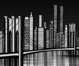 Fototapeta USA - Most Brookliński w Nowym Jorku