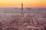 Fototapeta Widok z lotu ptaka na Wieżę Eiffla w Paryżu