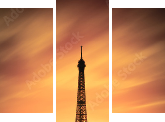 Tour Eiffel Paryż Francja - Obraz trzyczęściowy, Tryptyk