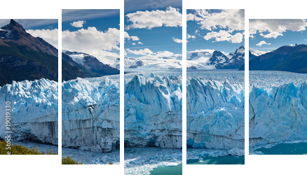 Potęga natury – olbrzymi lodowiec - Obraz pięcioczęściowy, Pentaptyk