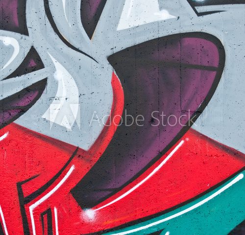 Fototapeta Abstrakcjonistyczny szczegół graffiti - Perfect dla tła lub tła