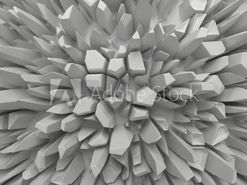 Fototapeta abstrakcyjne białe tło z fasetowanymi