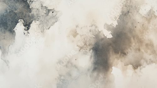 Fototapeta Abstrakcyjne poziome tło akwarelowe. Tekstura wektorowa rysowana ręcznie. Malowanie pędzlem w pastelowych kolorach akwareli