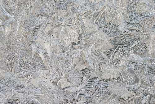 Fototapeta Abstrakt lodowa tekstura na okno