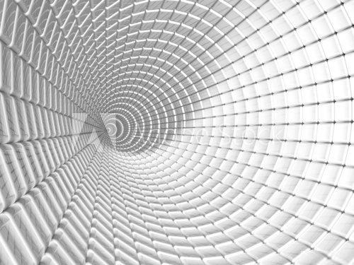 Fototapeta Aluminiowy tunelowy abstrakcjonistyczny tło