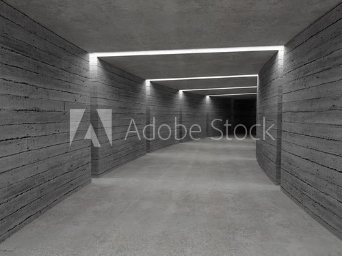 Fototapeta betonowy tunel tło