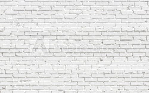 Fototapeta Biały ceglany mur tło