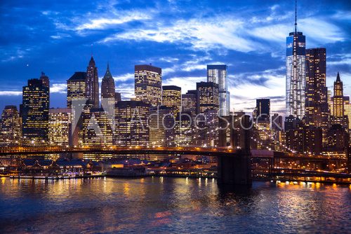 Fototapeta Brooklyn bridge w centrum nowego Jorku