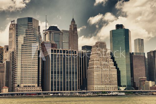 Fototapeta Budynki Manhattan - panoramę Nowego Jorku