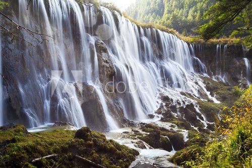 Fototapeta Chiny, prowincja Syczuan, wodospad Jiuzhaigou