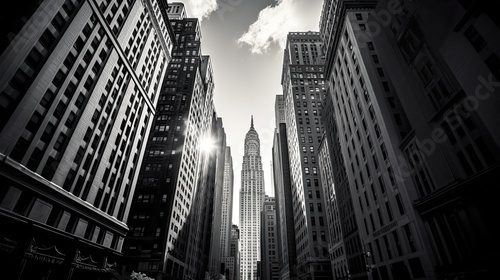 Fototapeta Ekskluzywna panorama miejskiej architektury