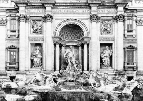 Fototapeta Fontanna di Trevi w Rzymie, Włochy, Europa