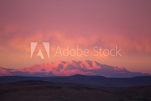 Fototapeta Góra Atlas w suset świetle