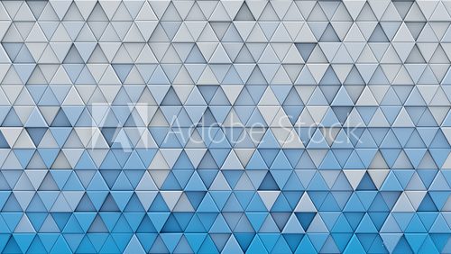 Fototapeta Harmonia geometrycznych odcieni niebieskiego