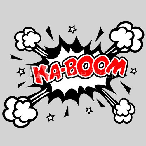 Fototapeta Kaboom - Comic Speech Bubble Explosion
