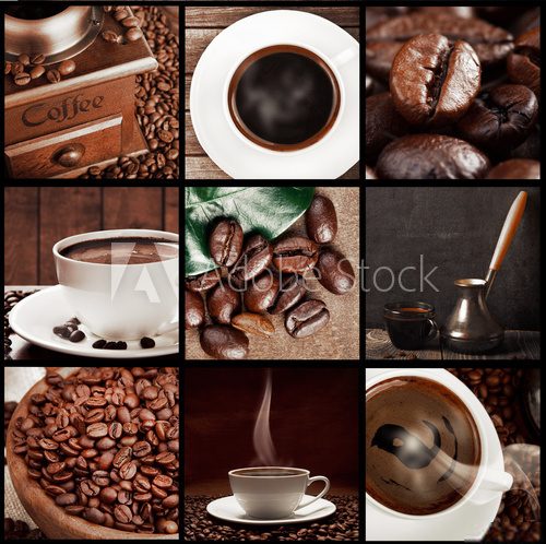 Fototapeta kolaż koncepcji kawy