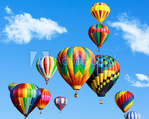 Fototapeta Kolorowe balony na gorące powietrze