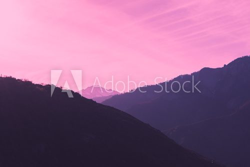 Fototapeta Kolorowe warstwy gór Sierra Nevada ...