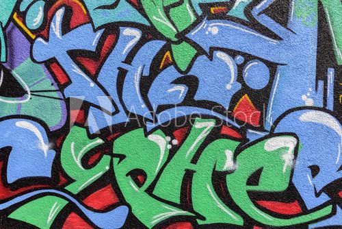 Fototapeta malowane ściany - graffiti