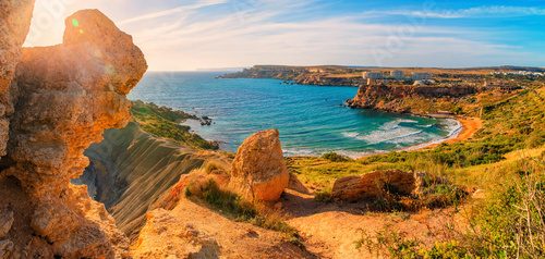 Fototapeta Malta. Plaża maltańska.