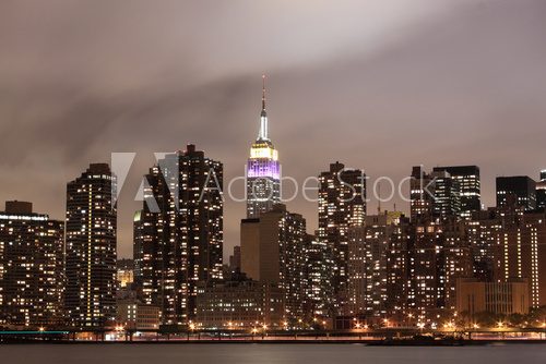 Fototapeta Manhattan Skyline At Night, Nowy Jork