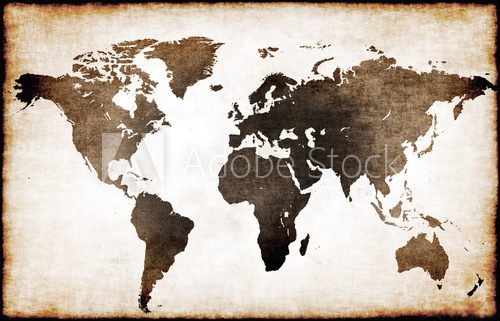 Fototapeta Mapa starego świata