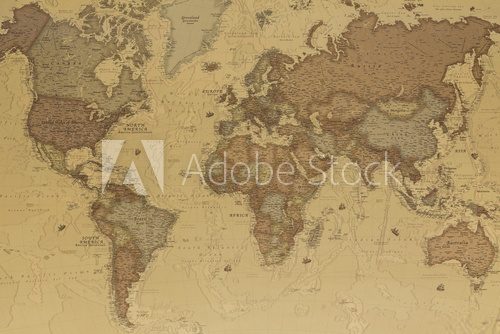 Fototapeta Mapa starożytnego świata
