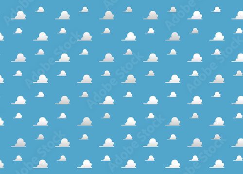 Fototapeta Minimalistyczne niebo z chmurami
